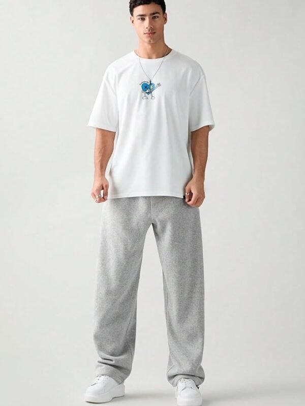 Men's/Unisex || Open Bottom || Stretchable || Drawstring Bottom Drawstring Pure Cotton Stretchable Baggy Jogger Pants - Image 4