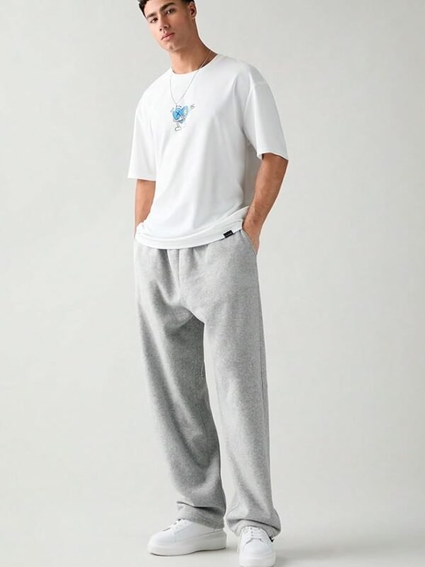 Men's/Unisex || Open Bottom || Stretchable || Drawstring Bottom Drawstring Pure Cotton Stretchable Baggy Jogger Pants - Image 2
