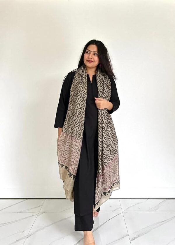 Women's Rayon Blend Straight Solid Kurta with Pant & Dupatta - Image 4
