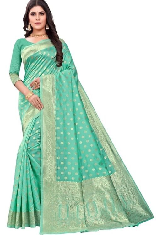 Women’s Pure Kanjivaram Silk Saree Banarasi Soft Sari