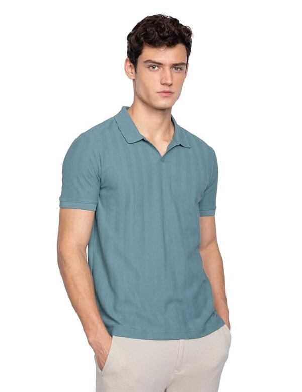 Premium Cotton, Herringbone Texture, Johnny Collar