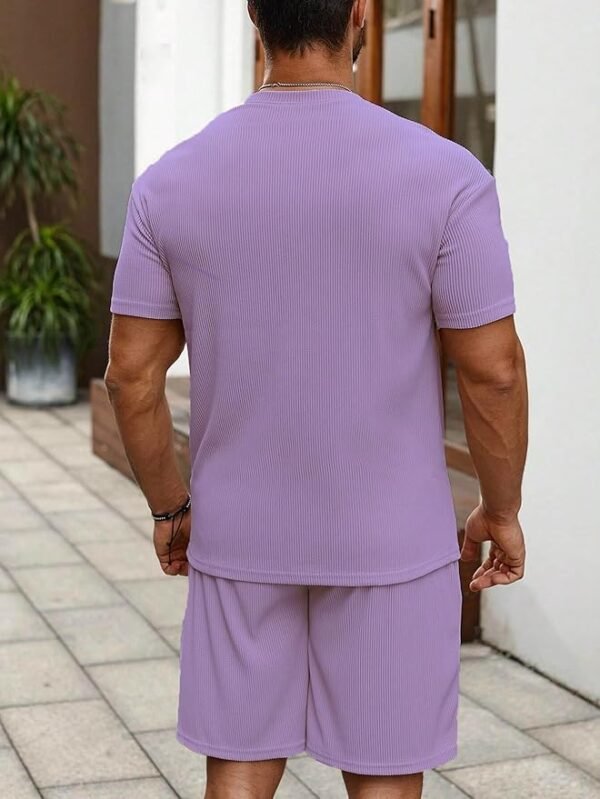 Men Cotton Pajama Set|| T-Shirt And Shorts Set For Men||Night Wear For Men||Night Suit For - Image 2