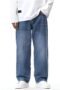 Men's Denim Cotton Oversized Loose Baggy Fit Jeans Pants for Men