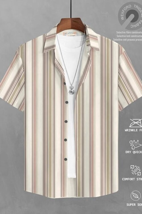 Trendy Regular Fit Printed Causal Shirt for Men