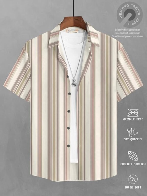 Trendy Regular Fit Printed Causal Shirt for Men