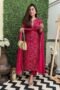 Women's Rayon Viscose Straight Bandhej Printed Kurta with Pant & Dupatta