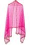 Plastic Mirror Emboridered Net Dupatta for Womens & Girls With Fancy Cut Design with Lace