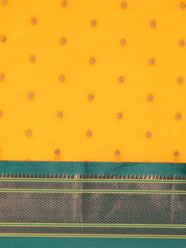 Varkala Silk Sarees Women's Paithani Soft Silk Kadiyal Maharani Saree With Blouse Piece - Image 4
