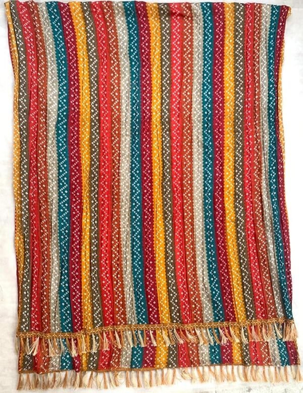 Bandhani and Patola Print Dupatta - Traditional Art Silk Dupattas for Women - Image 3