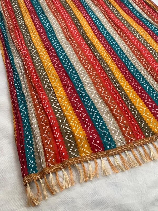 Bandhani and Patola Print Dupatta - Traditional Art Silk Dupattas for Women - Image 2