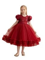 Girls' Sequin & Tulle Party Frock