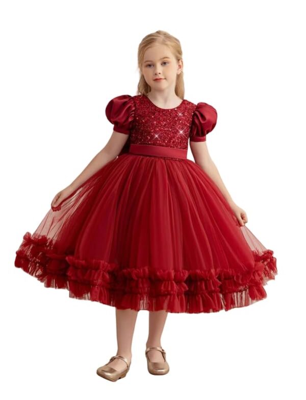 Girls' Sequin & Tulle Party Frock