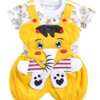 Baby Girl's Jumbo The Elephant Dungaree