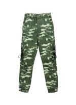 Camouflage Cargo Pants | Soft Regular Fit Mid Rise Trousers with Drawstring Utility Pockets | Stylish Everyday Outdoor Bottom Wear