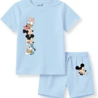 kids Kids Cotton Shorts and Matching Tshirt Coord clothing set with Cute Prints Clothing Set