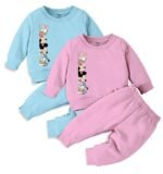 Kids Cotton Co-ords Full Sleeve Sweatshirt and Pant Set with Character Print