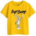 girls yellow funny cartoon t shirt