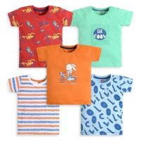 Baby Boys Regular Fit 100% Cotton Half Sleeves Boys T-Shirts Pack of 4