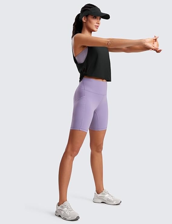Cotton Cropped Workout Tank Tops for Women - Sleeveless Sports Athletic Yoga Running Gym Crop Shirts - Image 4
