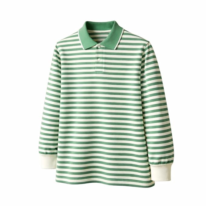 Men’s Premium Black Striped Polo T-Shirt | Long Sleeve Cotton Blend | Casual & Smart Wear