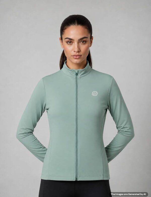 Women's Jacket | Slim Fit | Thumb Hole Open Sleeve | With zipper | Perfect for workout