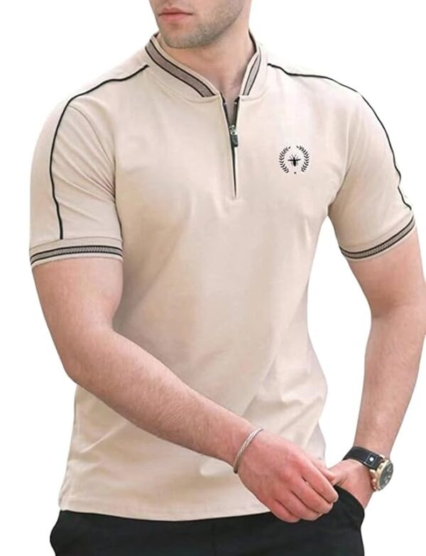 Men's Solid Cotton Rich Polo T Shirt | Collar Tshirts | Half Sleeves | Plain-Regular Fit