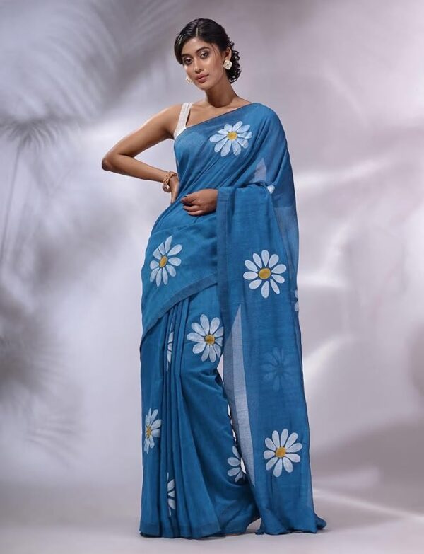 Women's Georgette Floral Printed Saree With Unstitched Blouse Piece |saree for Women | New Sari | Latest Saree