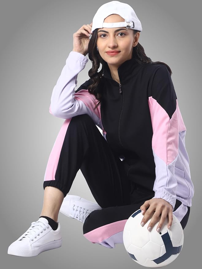 Sports Zipper Running Summer Track Suit | Gym Wear For Women Set | Track Suit For Women | Yoga | Trekking | Gym Tshirt and Pants | Summer Jacket | Tracksuit - Image 4