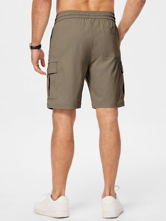 Men’s Cotton Blend Multi Color Cargo Shorts | Regular Fit | Casual Utility Shorts - Image 3