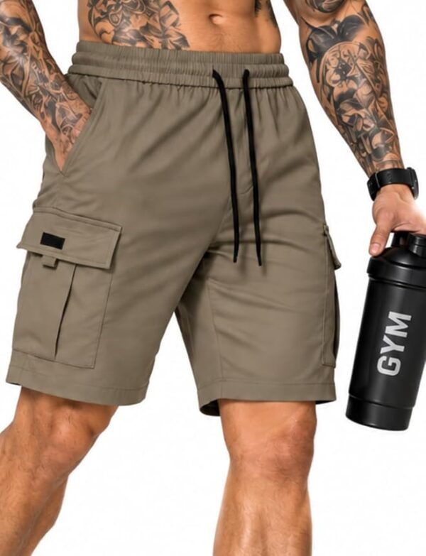 Men’s Cotton Blend Multi Color Cargo Shorts | Regular Fit |  Casual Utility Shorts