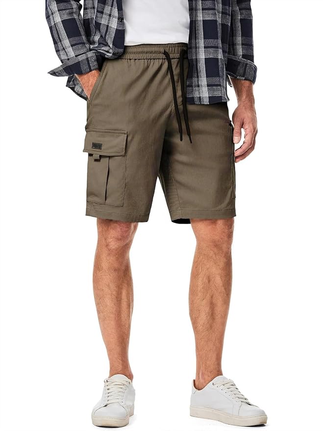Men’s Cotton Blend Multi Color Cargo Shorts | Regular Fit | Casual Utility Shorts - Image 5