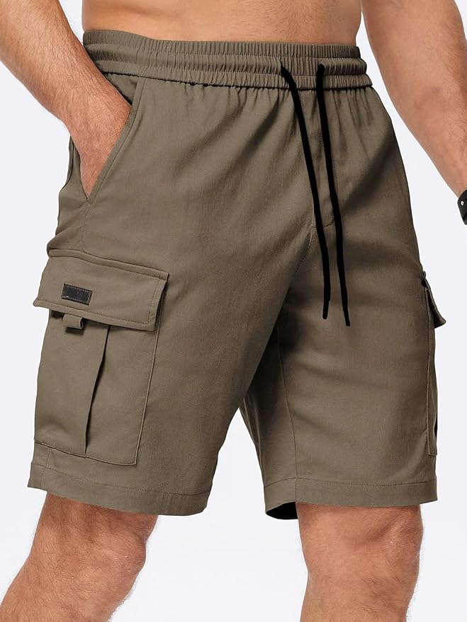 Men’s Cotton Blend Multi Color Cargo Shorts | Regular Fit | Casual Utility Shorts - Image 2